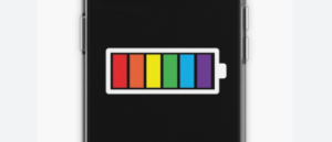 Rainbow Battery phone